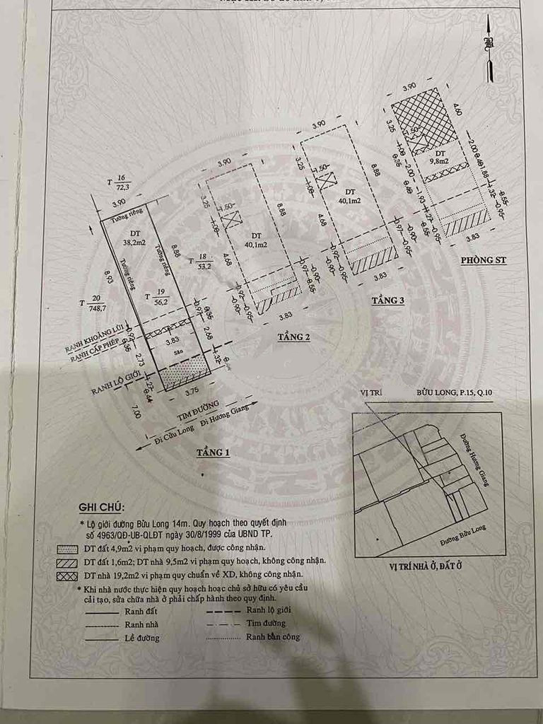 Cho thuê Nguyên căn mặt tiền  Bửu Long,P.15,Q.10.
